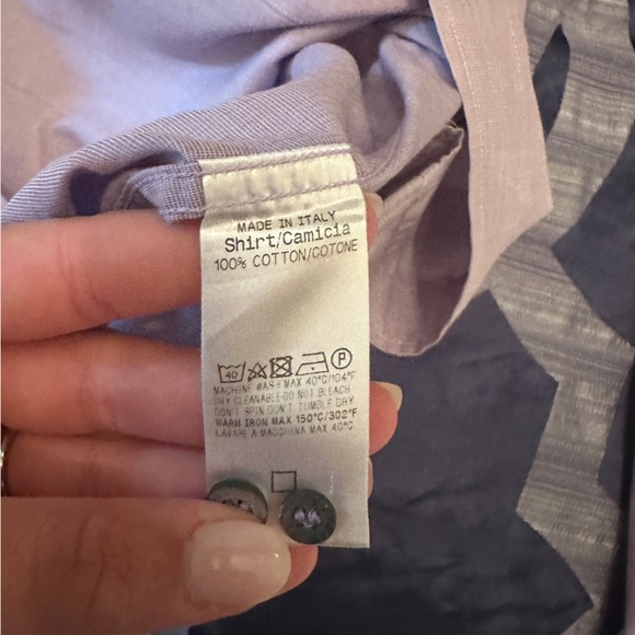 Gucci Men’s button down shirt in lilac - Picture 4 of 7